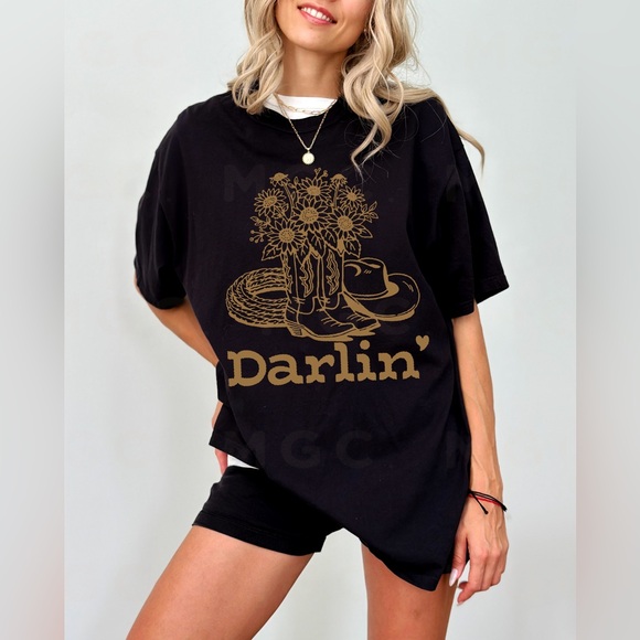 Comfort Colors Darlin’ Cowgirl Shirt - Picture 2 of 10